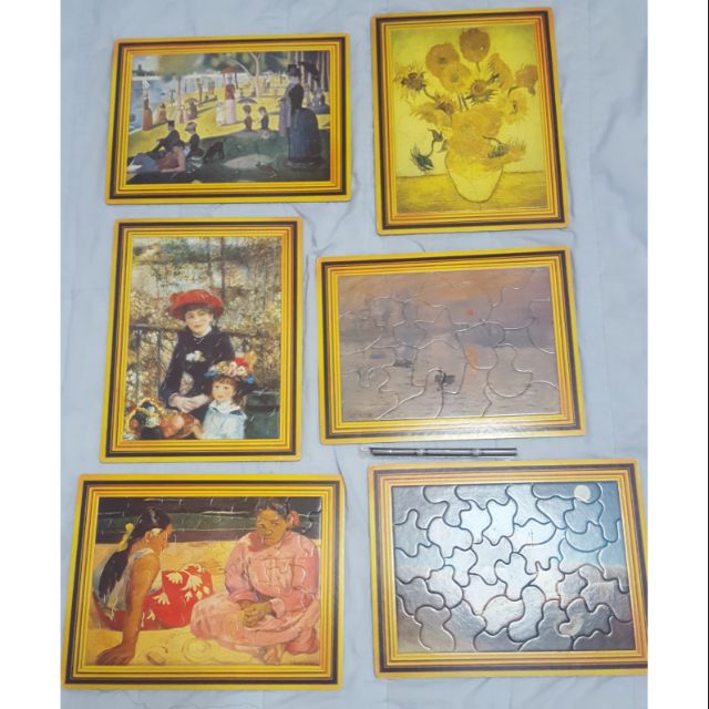 青林兒童藝術寶盒 大師名作拼圖 1~8…共8幅二手拼圖齊售，不拆賣