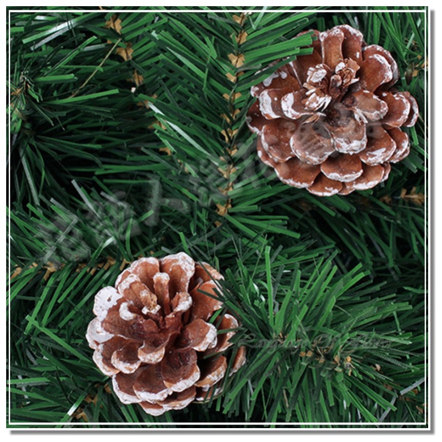 ◎花語人造花資材◎花材＊低價小雪松果6入(附掛線)＊永生果~花藝~聖誕節造景佈置~櫥窗~盆栽