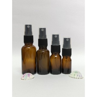 YB茶色精油噴霧瓶 5ml 10ml 20ml 30ml 酒精分裝 DIY手作消暑噴霧容器