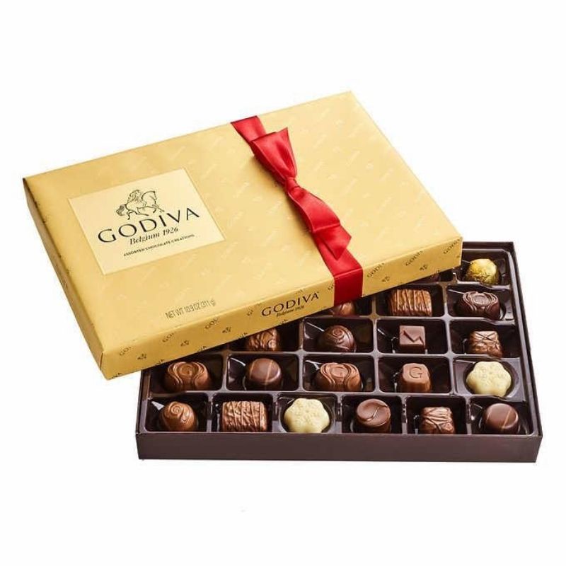 🍎現貨 快速出貨🍎進口Godiva高級金裝限量禮盒 綜合巧克力27入