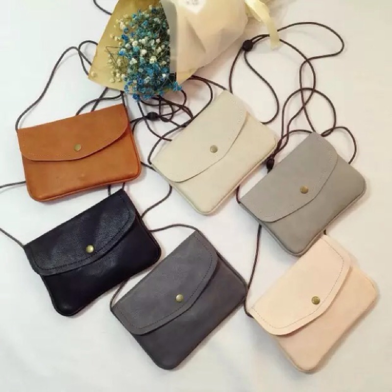 韓國復古mini小包包斜掛包迷你手機袋零錢包掛脖手機包