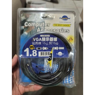 群加VGA顯示器線 1.8m 15公對15母