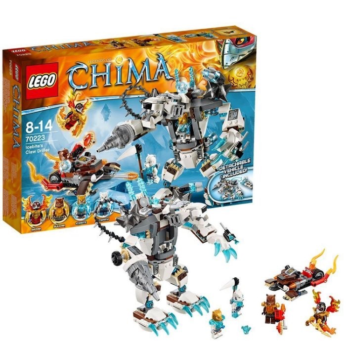 全新盒裝 神獸傳奇系列 LEGO CHIMA 70223 冰熊的利爪鑽機 樂高 積木