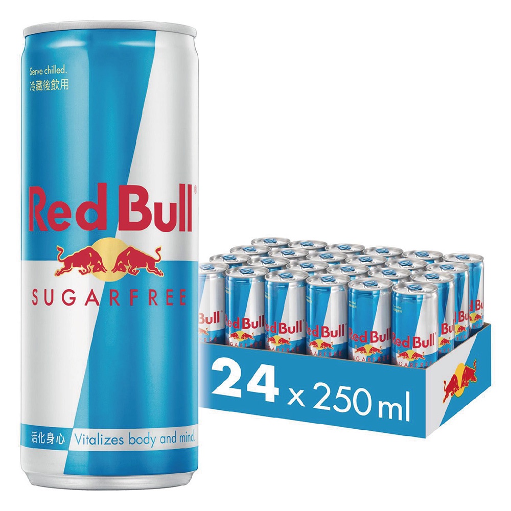 Red Bull 紅牛無糖能量飲料 250ml  (24罐/箱)_官方直營店【2箱以上(包含)限宅配無超取】