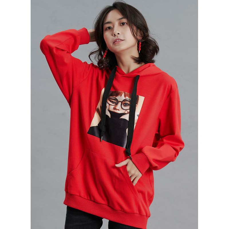 🦄Goes Club韓版時尚圖文休閒帽T.M~XL（ 深灰 ）（紅）♥️特價NT$2360