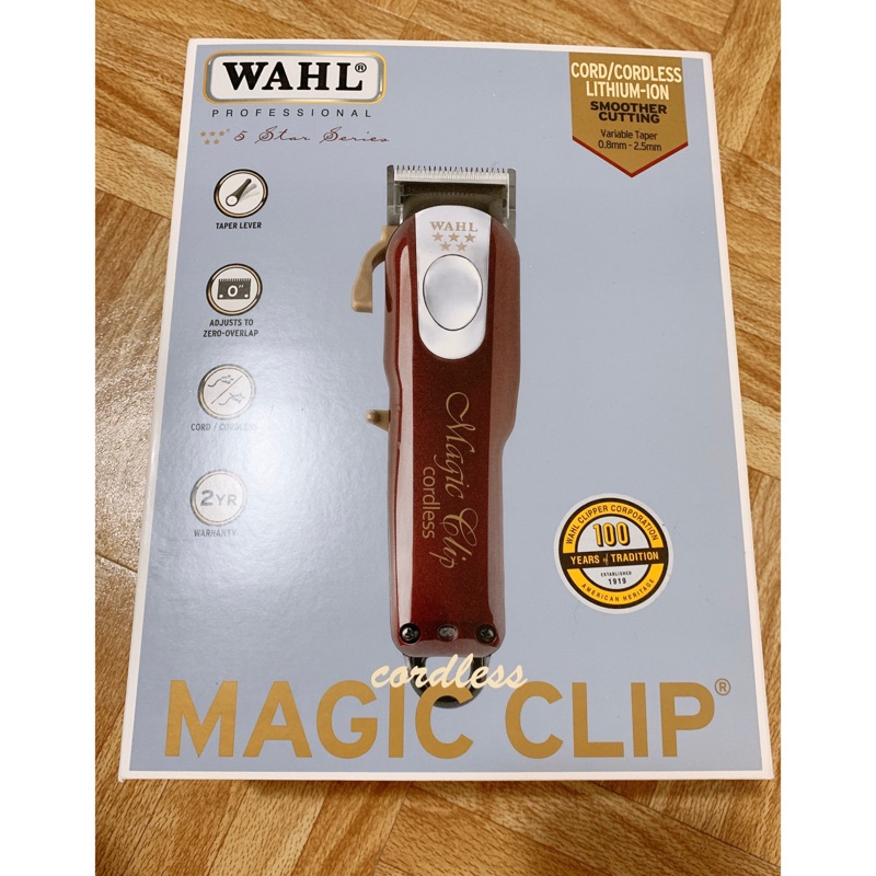 MAHL 8148 Magic Clip 華爾五星電推 華爾無線電剪 公司貨 紅色五星 美國製造