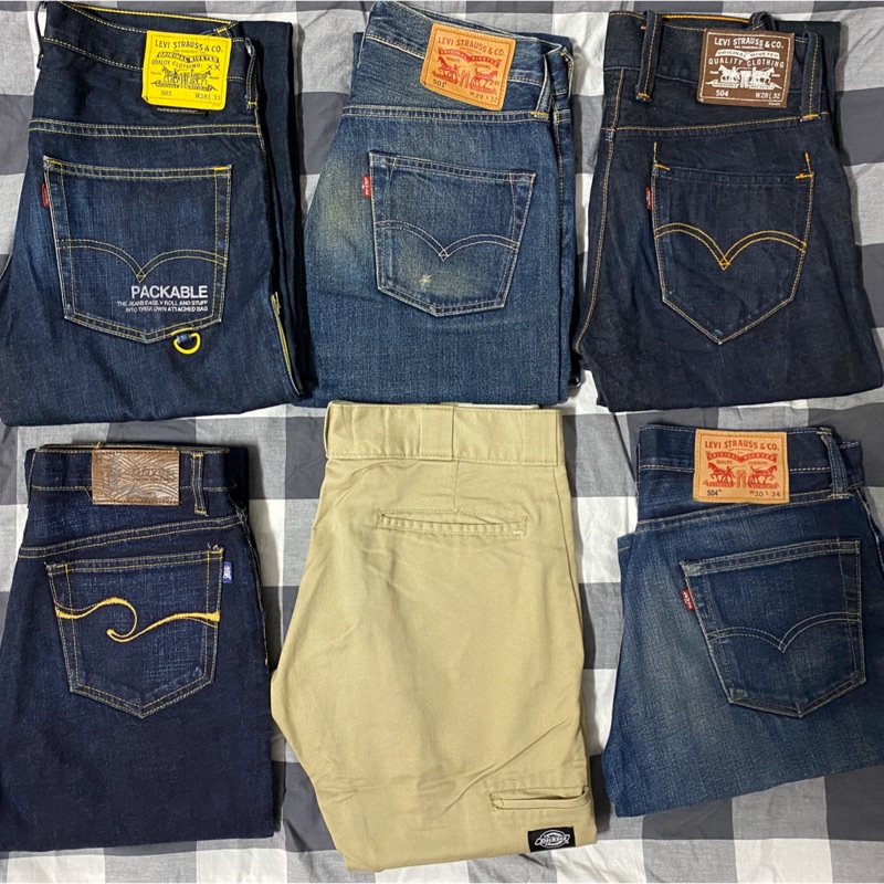 Levi’s 、墨 達人、dickies各款二手牛仔褲28-30腰