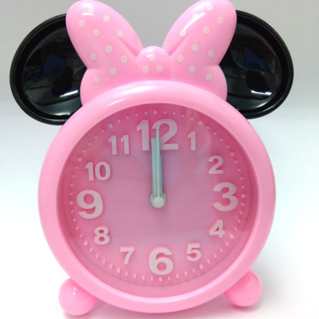 【現貨】迪士尼 米奇 米妮 鬧鐘 時鐘 造型時鐘 粉紅色