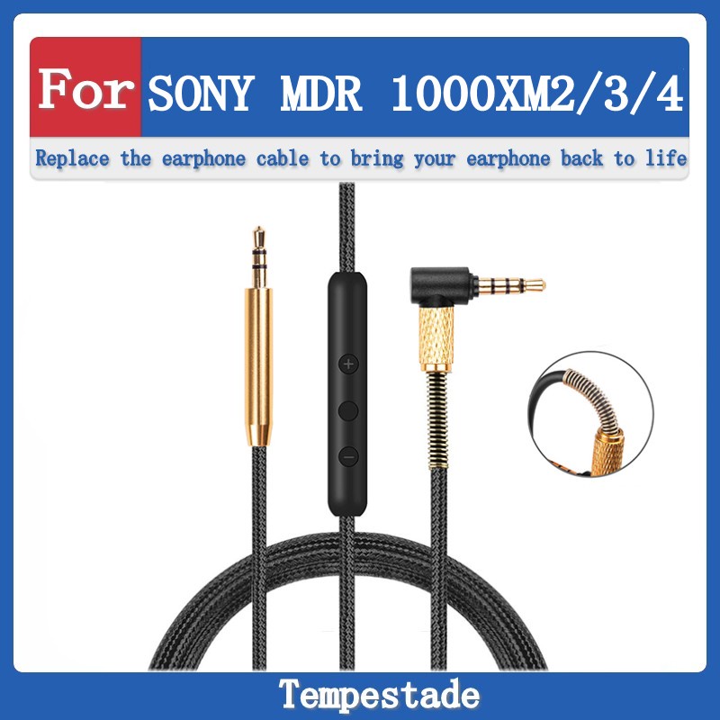 Tempestade 適用於 SONY WH 1000XM3 1000XM2 1000XM4 音頻線 耳機線 耳線 替換