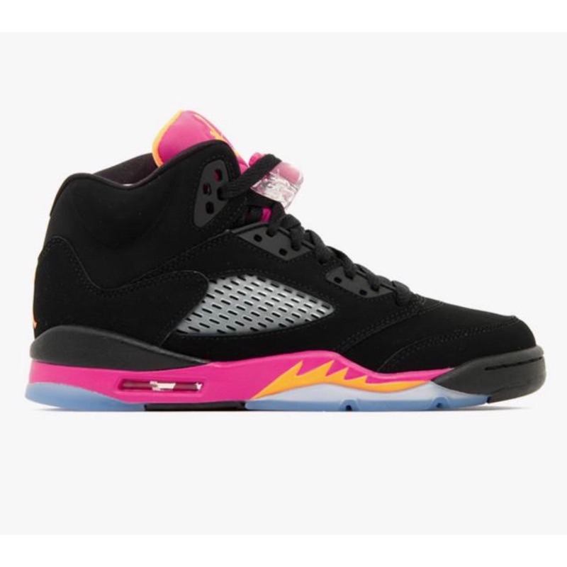 Girls Air Jordan 5 Retro (GS) black/bright circus