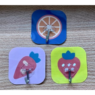 愛寶百貨~日常用品「強力卡通無痕掛勾.3入一組.圖案隨機」