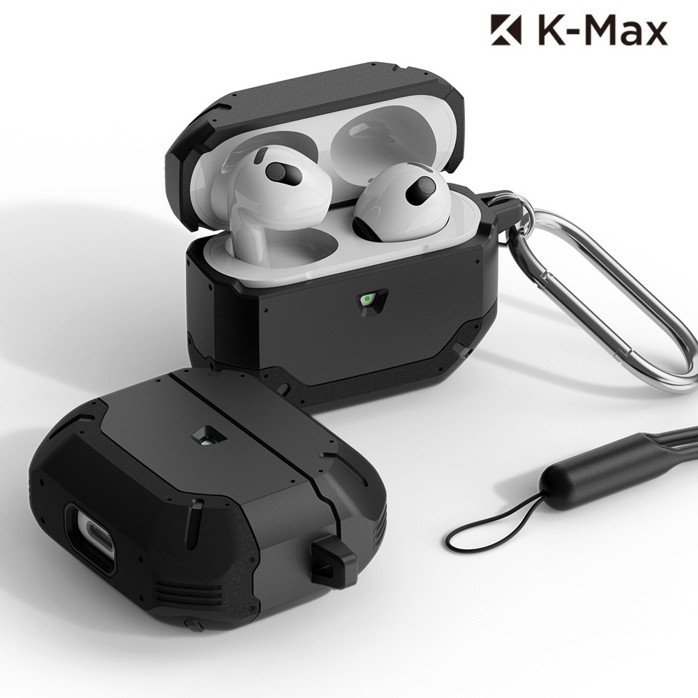 K-Max [Case+Keychain+Strap] Sporty Case for Airpods3