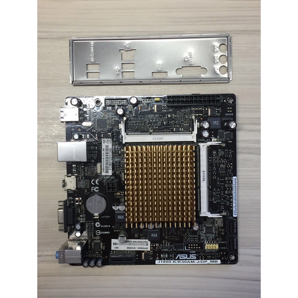 ⭐️【華碩 ASUS J1800-K】⭐ 品項新/mini-ITX/一體式主機板/附原廠檔板/個人保固1個月