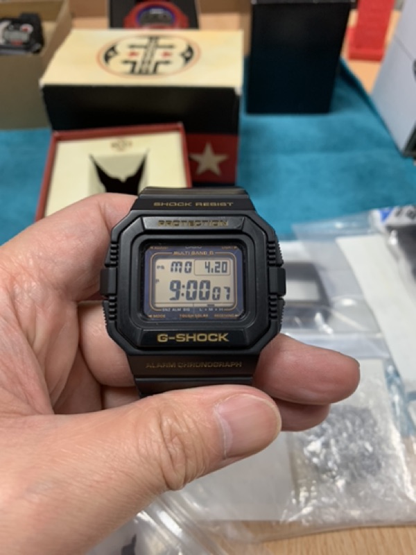 現貨二手收藏品」CASIO 30週年紀念錶G-SHOCK GW-5530C-1jr 盒單全