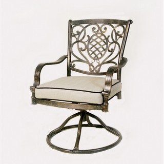 【FU29-9】 波羅鋁合金旋轉坐墊椅(青銅刷漆) A24B85