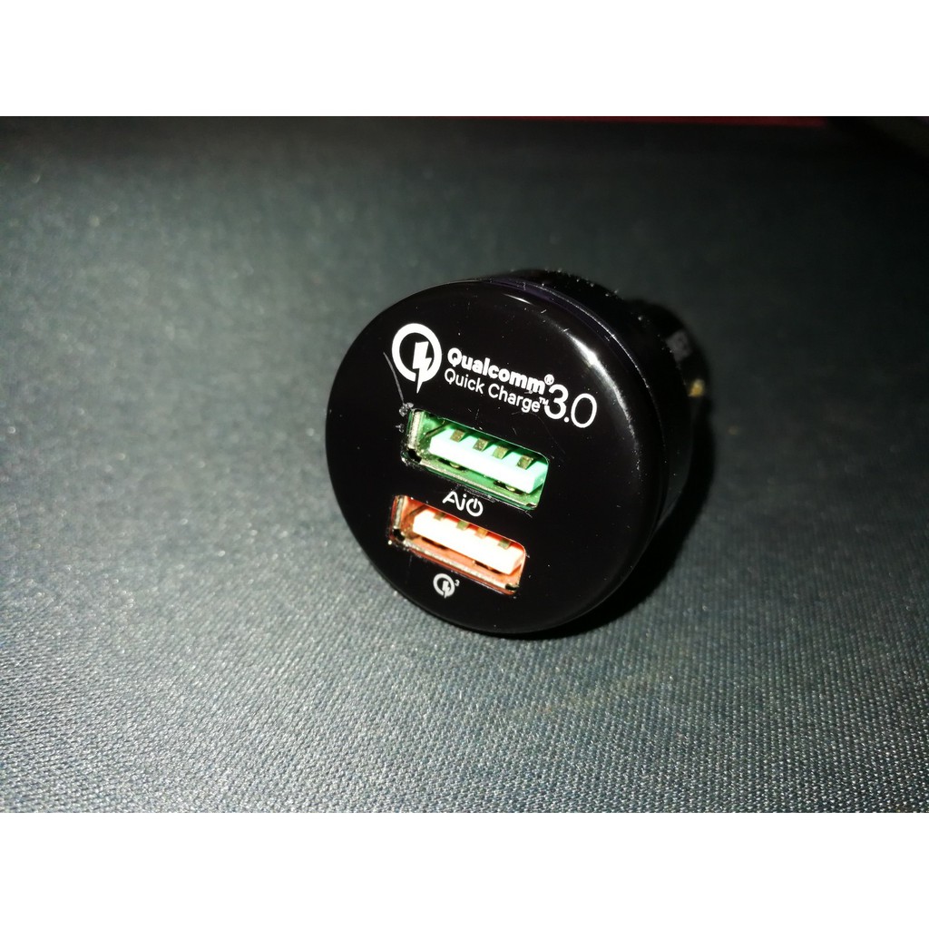 Aukey Qualcomm Qc3 0 Usb 快速車充快充車充車載充電器車用充電器車載充電器車充 蝦皮購物