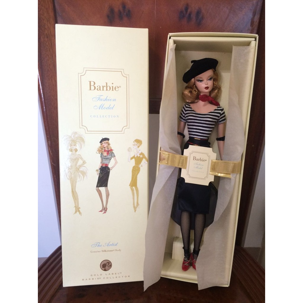 （designer888專屬賣場）Genuine Silkstone 限量名模芭比 The Artist Barbie Doll