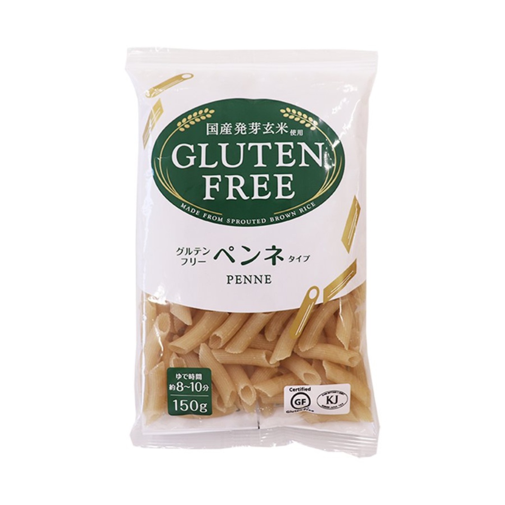 Glutenfree 日本無麩質斜管麵150g 秋田產 無麩質義大利麵 日本發芽玄米製成 無麩質飲食