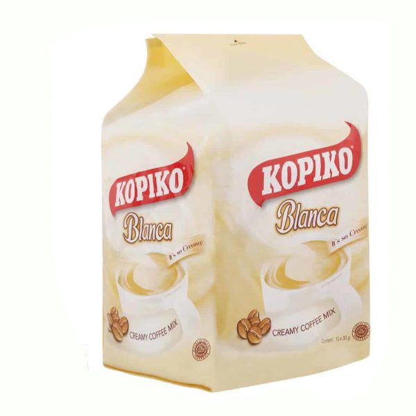 【KOPIKO】三合一即溶白咖啡BLANCA  CREAMY COFFEE MIX (POLYBAG) 10pk*30g