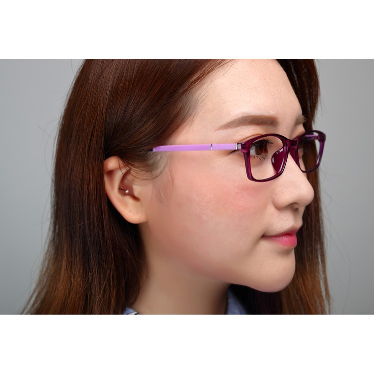 配眼鏡韓版新品近視眼鏡框架紫色眼鏡框超輕近視tr90板材男女款 蝦皮購物