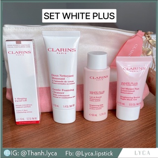 現貨 克蘭詩 CLARINS SET WHITE PLUS 智慧美白乳液/精華/V型緊緻抗引力精華/棉花籽潔顏泡泡