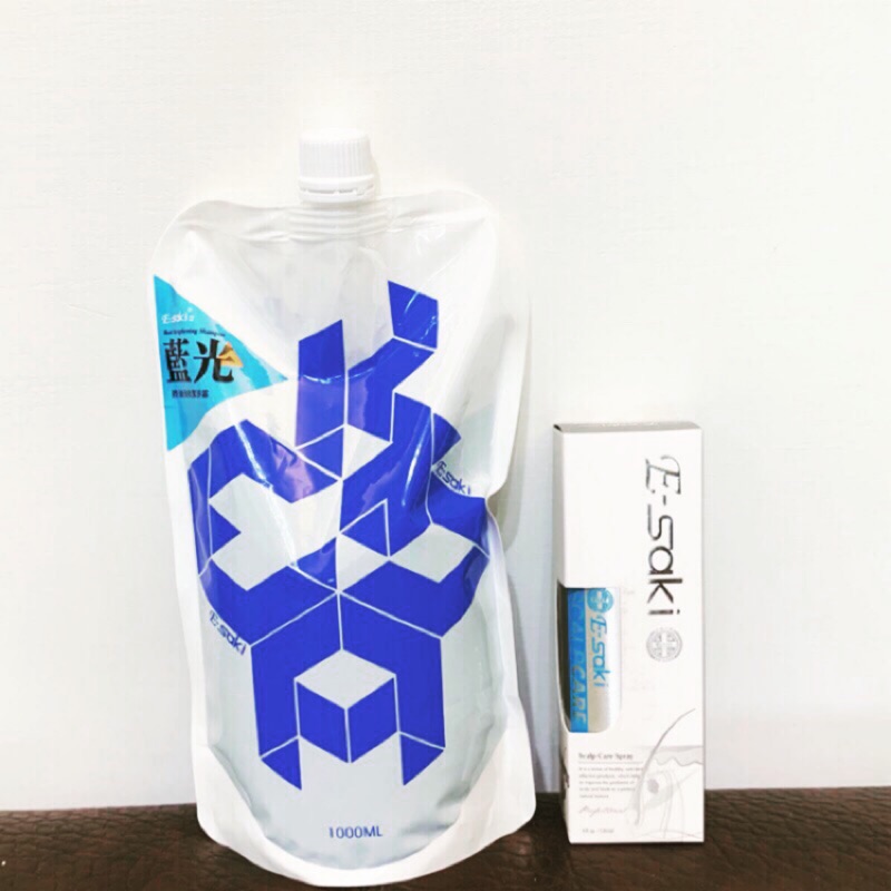 E-saki 藍光/紫光1000ml洗髮精+調理液🍀買一組，送一組🍀限時優惠中🎊
