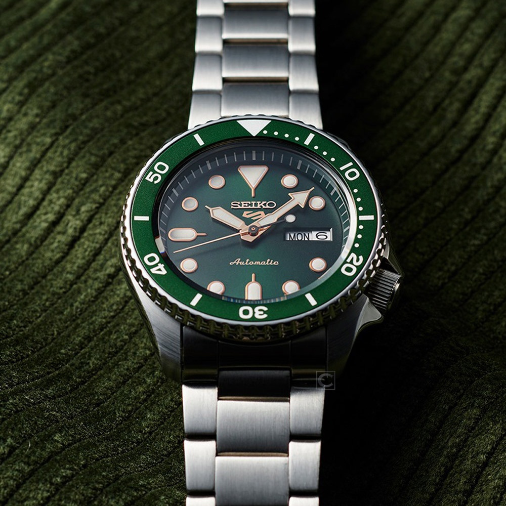 SEIKO 精工 5 Sports系列 Lineup 潮流綠 機械腕錶 (SRPD63K1/4R36-07G0G)