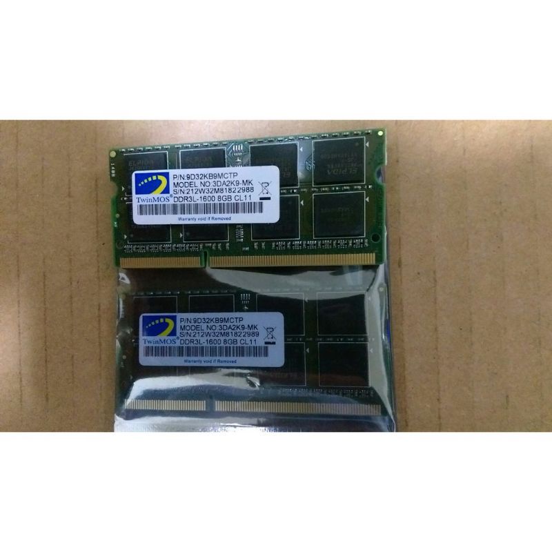 【賣可2店】勤茂 全新 DDR3L-1600 8G 740元 低電壓 1.35V 筆電記憶體