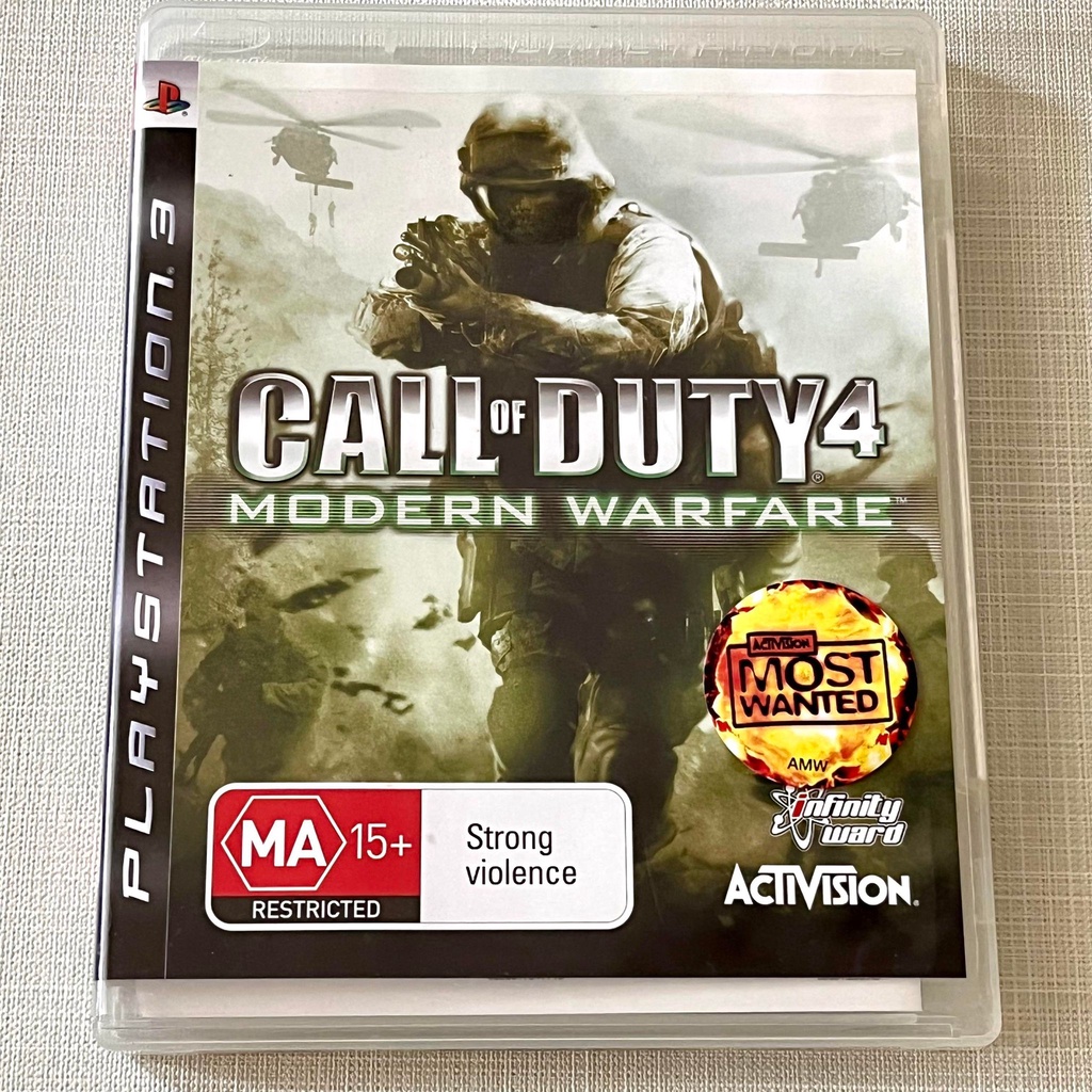 PS3 《決勝時刻4：現代戰爭》Call of Duty 4 modern warfare 英文版(二手美品）
