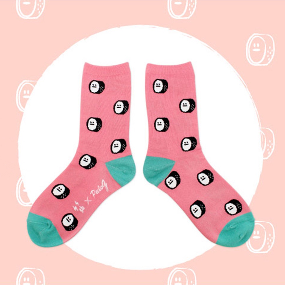 PULO-壽司寵物 by 五十六號(S：20~22cm  ) 可愛插畫 大童襪 少女襪 百搭襪 造型襪 插畫家聯名款