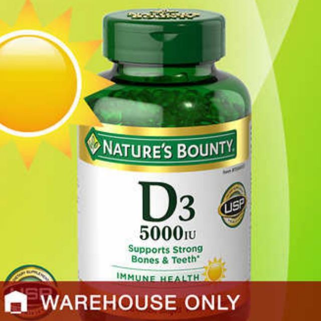 [現貨] 維他命D3 Nature's Bounty 美國自然之寶 D3 5000IU