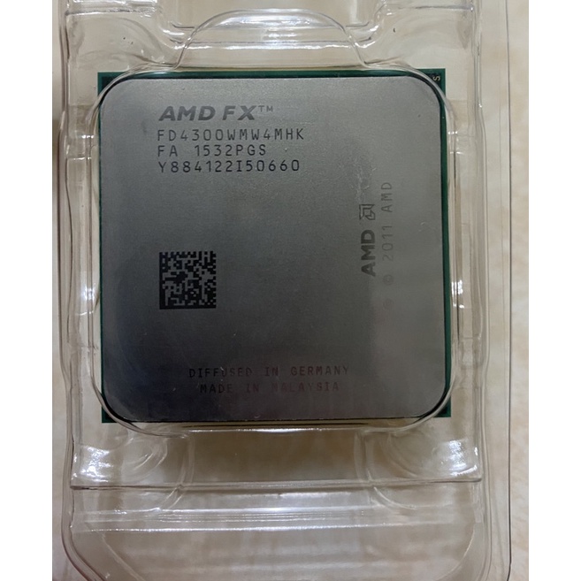 AMD CPU-FX-4300 3.8G FD4300WMW4MHK 四核 95W 二手良品