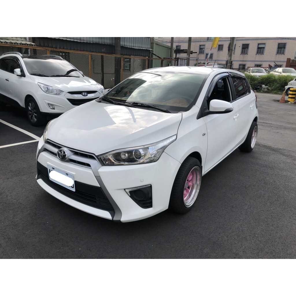 【FB搜尋桃園阿承】豐田 超人氣YARIS 2014年 1.5 白色 二手車 中古車