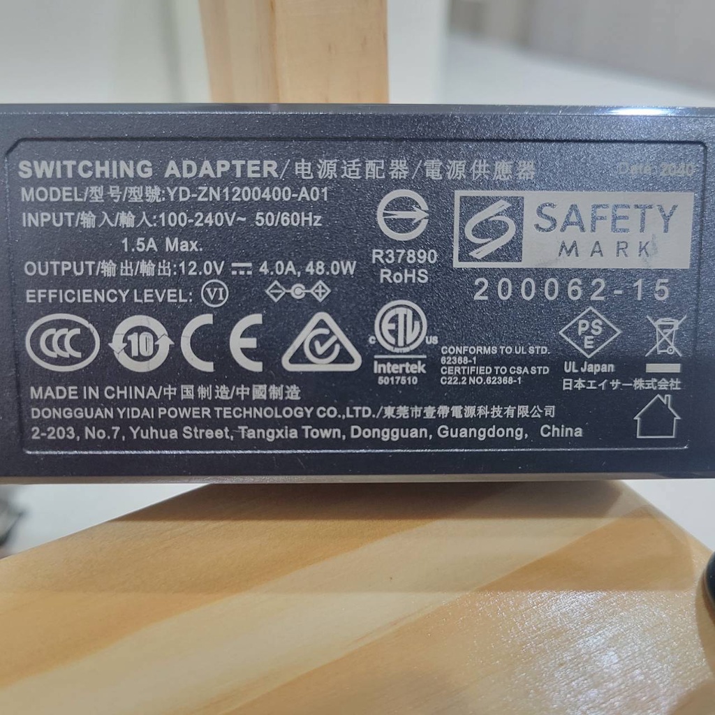 ACER 變壓器電源線( ED270R P 27吋 VA曲面螢幕)12V 4A  48W