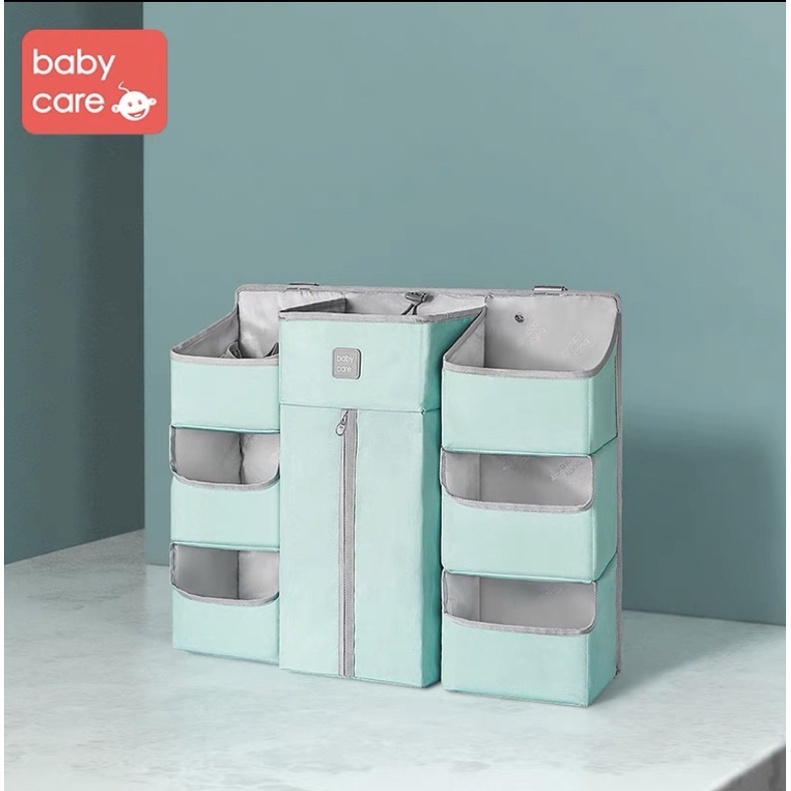 全新～babycare 嬰兒床/尿布台 收納袋 掛袋
