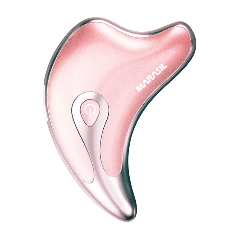 台灣現貨日本MARASIL刮痧板 瑪瑞莎 小海豚微電加熱瘦臉提拉緊緻 超聲波按摩儀