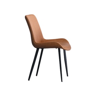 obis 椅子 餐椅 泰爾橘色皮質餐椅