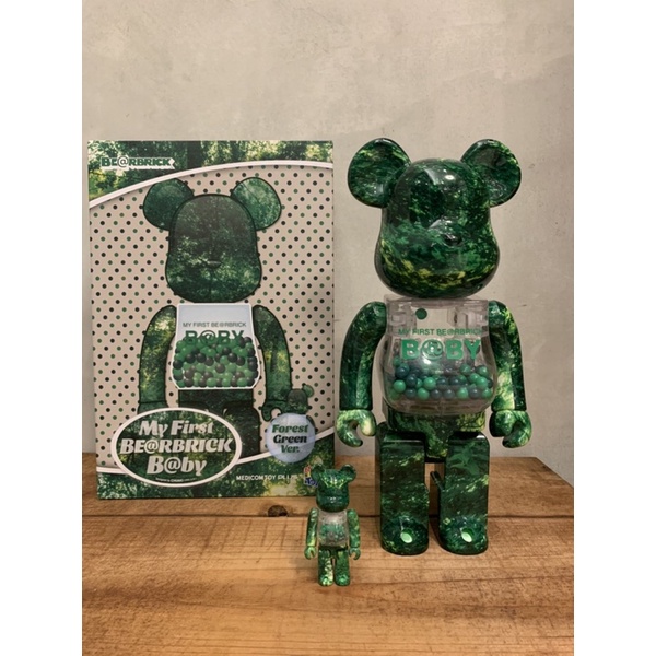 MY FIRST BE@RBRICK B@BY 森林千秋 FOREST GREEN Ver. 100％ &amp; 400％