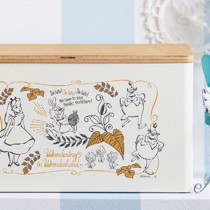 最後一個！質感鐵盒👍日本 迪士尼 收納盒 收納 擺飾 盒子 收納箱 愛麗絲 民宿 裝飾 佈置 山崎 yamazaki