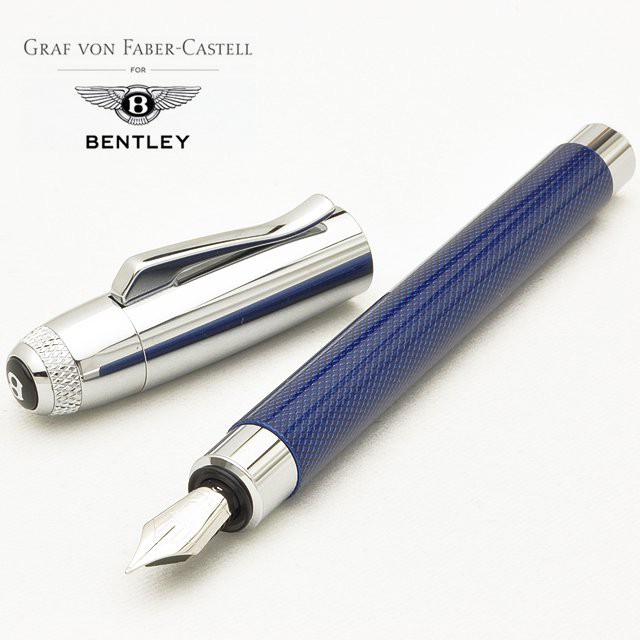 德國 Graf Von FABER-CASTELL輝柏 BENTLEY 賓利聯名系列 寶石藍鋼筆