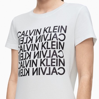 Calvin Klein T恤 女裝 短袖 短T-Shirt 圓領上衣 C19504 白色CK(現貨)