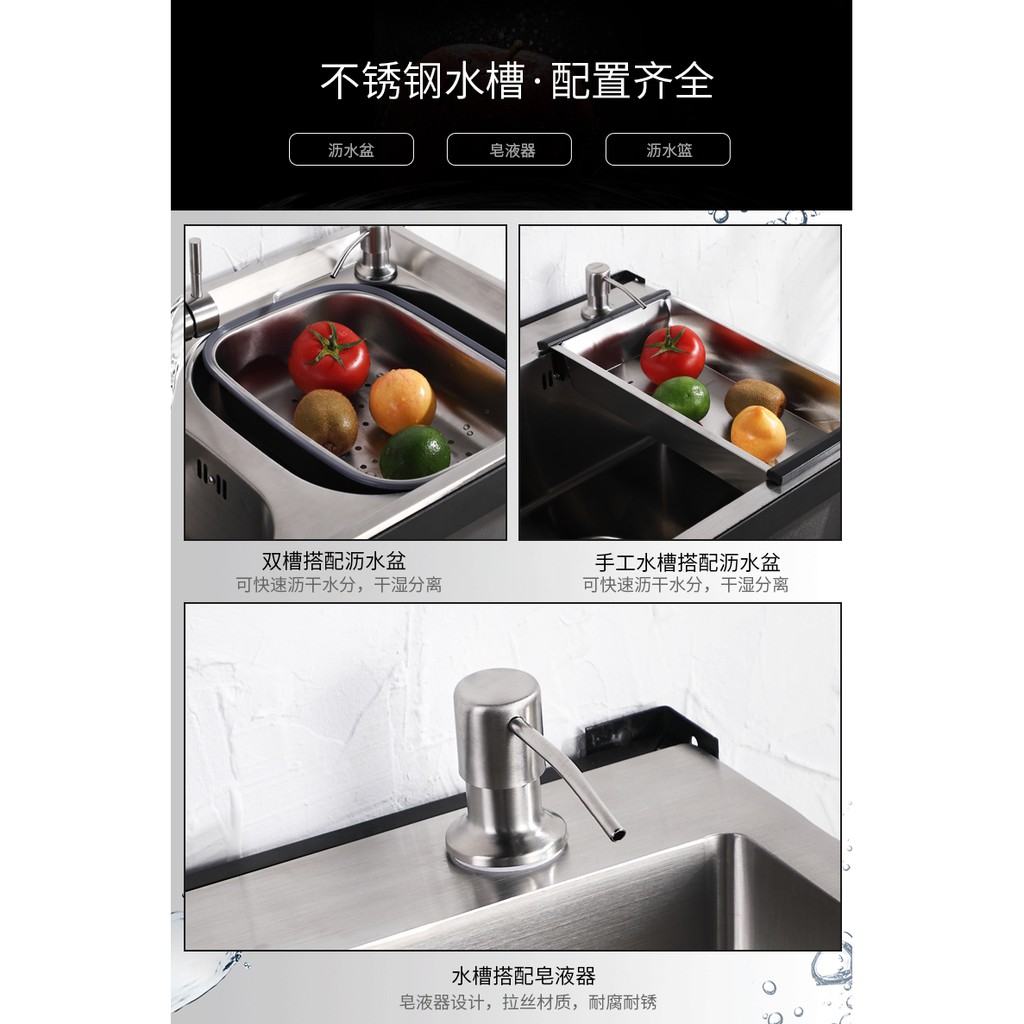 廚房不銹鋼水槽洗手臺水池洗手盆洗菜盆簡易水槽雙槽不鏽鋼洗手臺洗手台洗碗池不鏽鋼洗手盆 蝦皮購物