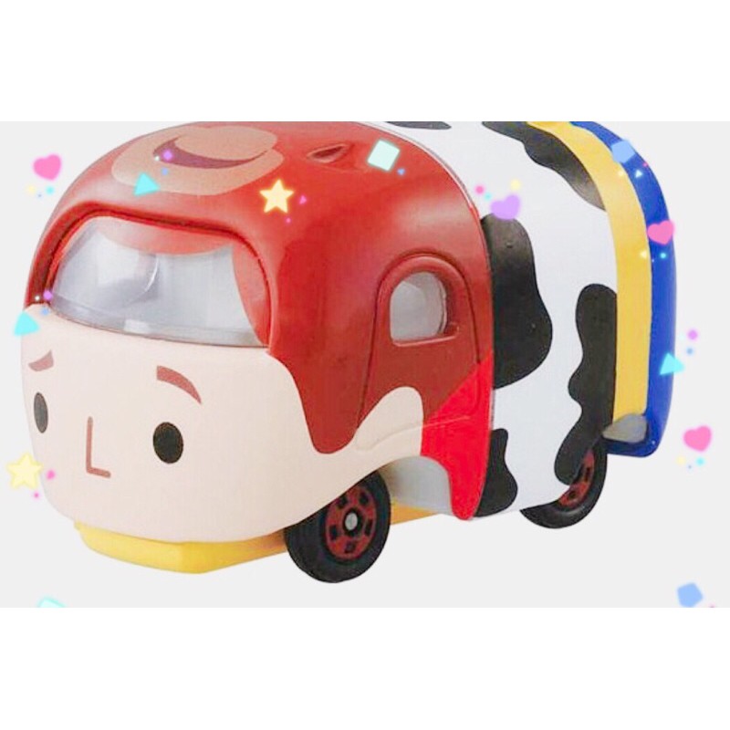 正版。迪士尼 tomica 小汽車/39週年（金色老爺車）TSUM-巴斯光年/胡迪（堆疊款）。