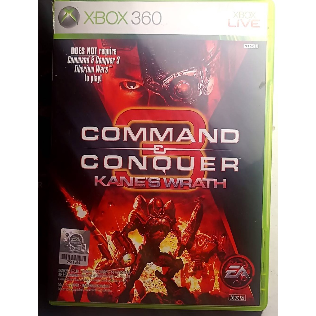 【 終極動員令3：肯恩之怒 Command &amp; Conquer 3英文版】 XBOX360二手遊戲片出清