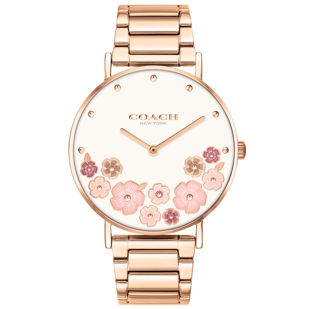 COACH 優雅Perry茶花時尚腕錶36mm(14503768)