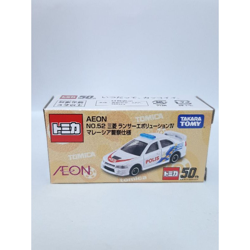 Tomica Aeon 52 三菱EVO Ⅳ警察仕様-現貨