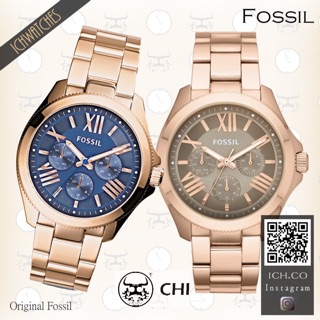3款原裝進口美國Fossil Ceclie系列女錶 三眼計時錶-石英錶機械錶男錶女錶生日禮物情人節禮物母親節禮物玫瑰金
