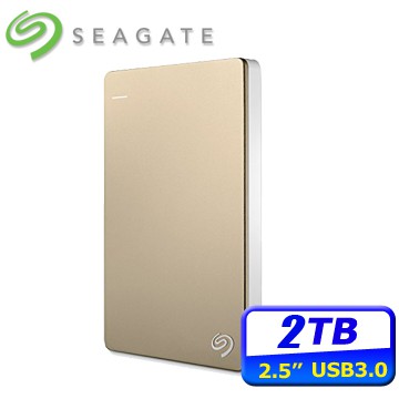 玩具寶箱 - 特價 Seagate Backup Plus V2 Slim 2TB USB3.0 2.5吋 行動硬碟-金