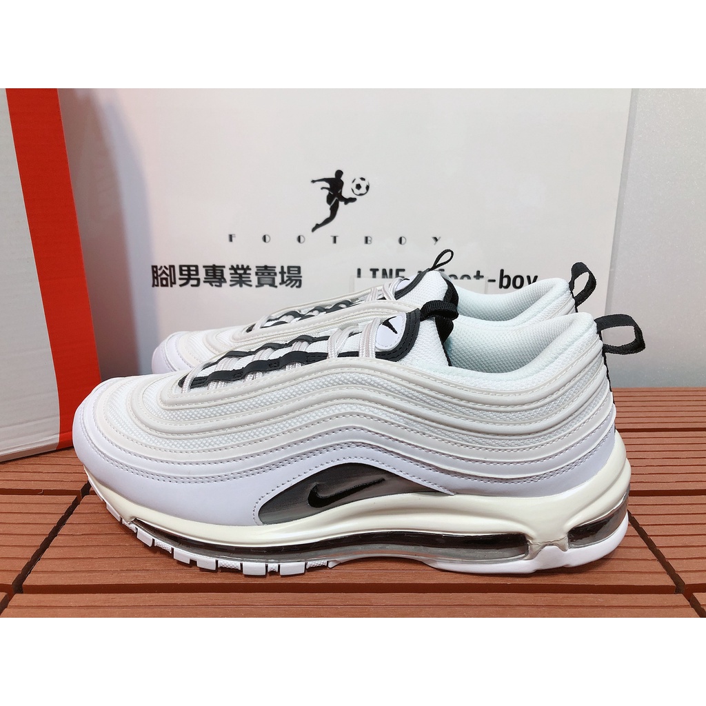 【Foot Boy】NIKE AIR MAX 97 白黑 奶油米黃底 米白 子彈 反光 氣墊 情侶 921733-103