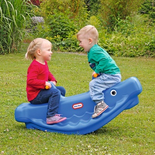 娃娃國【美國Little Tikes 騎乘系列-鯨魚蹺蹺板(2Y)】大型遊具.兒童體能助於前庭平衡發展
